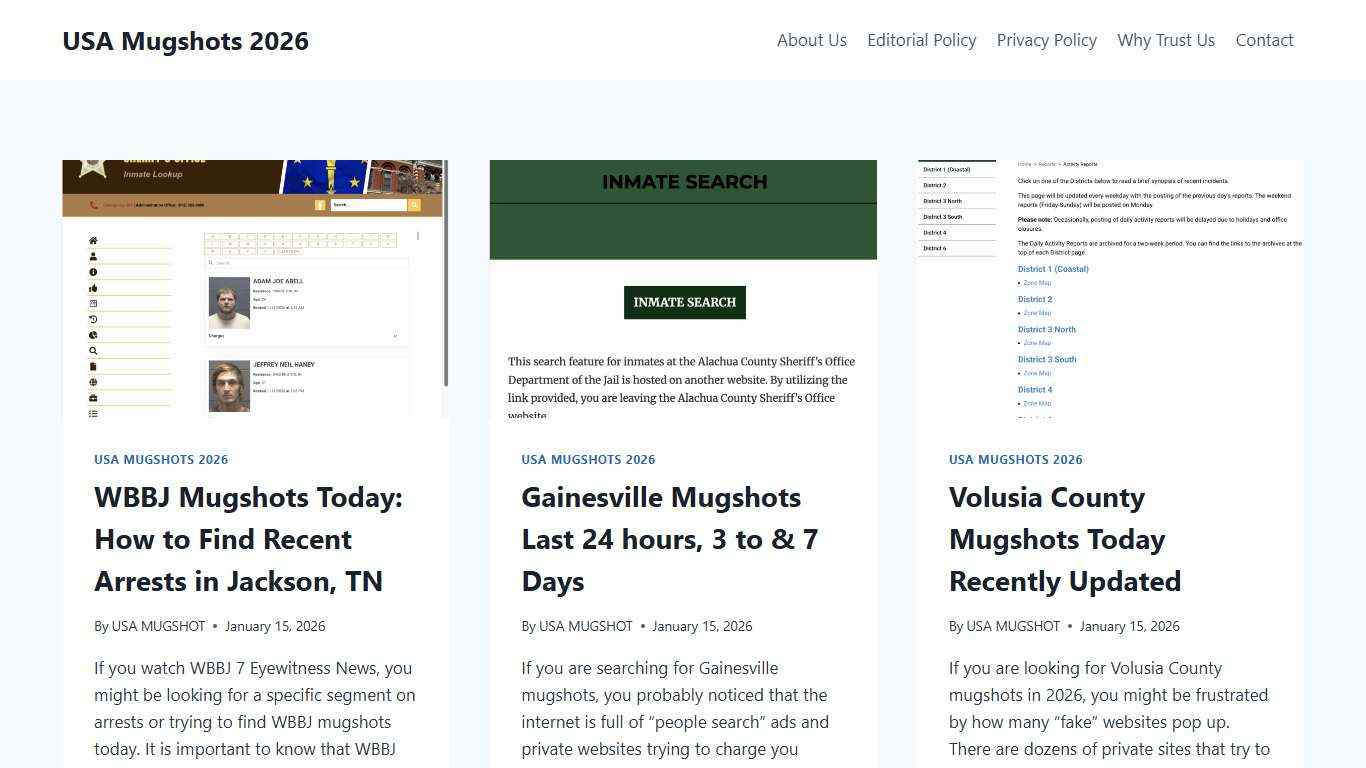 USA Mugshots Lookup Guide | Find Arrest & Jail Records Official 2026